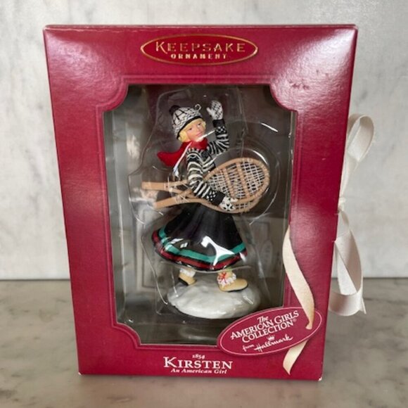 Kirsten 1854 American Girl Snowshoes Hallmark Ornament - Picture 2 of 15